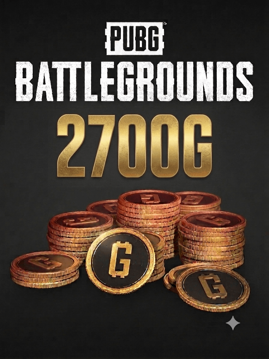 PUBG - 2700 G-Coin (스팀 배그 전용)